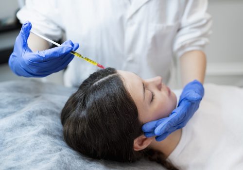 side-view-woman-getting-prp-injection